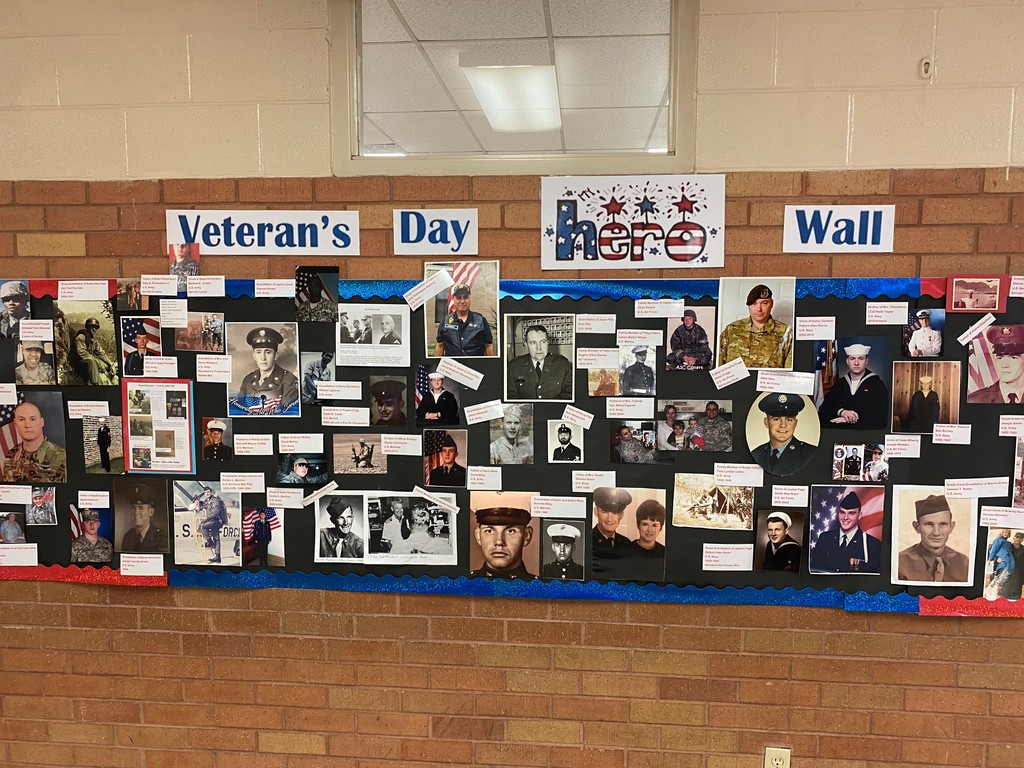 Veteran's Day Hero Wall