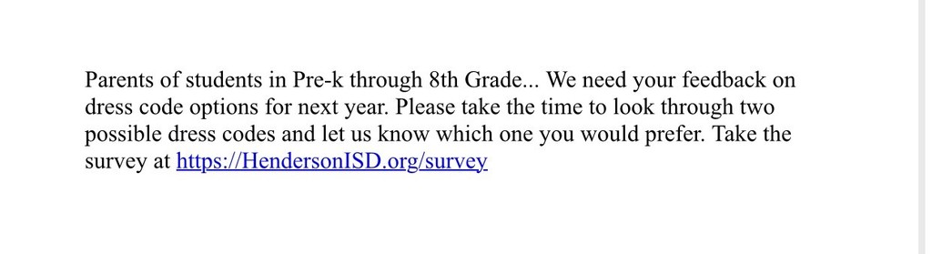 Dress Code Survey